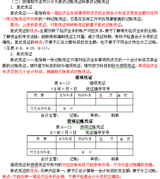 浙江会计基础讲义