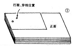 会计凭证装订方法图解第一步