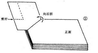 会计凭证装订方法图解第二步