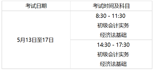 内蒙古乌海2023年初级会计职称考试报名时间及考试时间