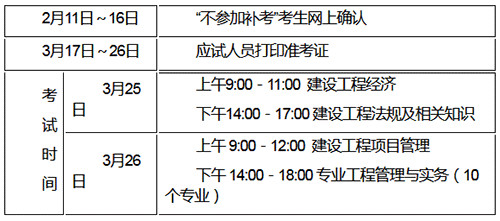 2022年江苏一级建造师补考时间安排