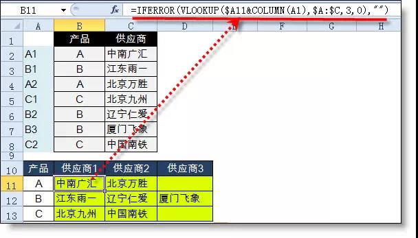 excel中查找函数汇总